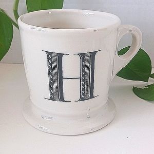 Anthropologie H Monogram Mug